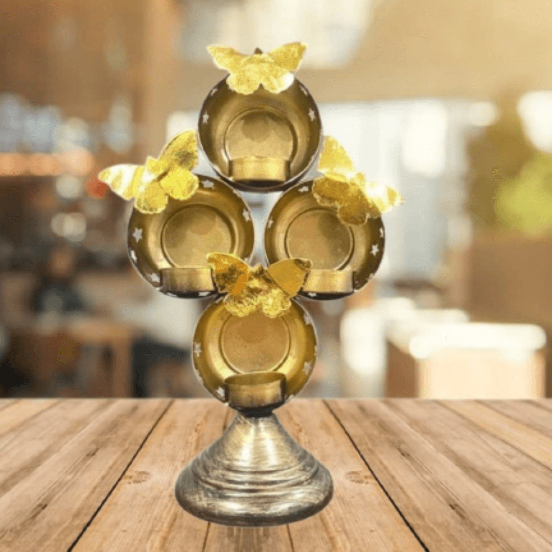 Butterfrly 4 T-Light Decor/ Butterfly Bliss Tealights - Allure Box