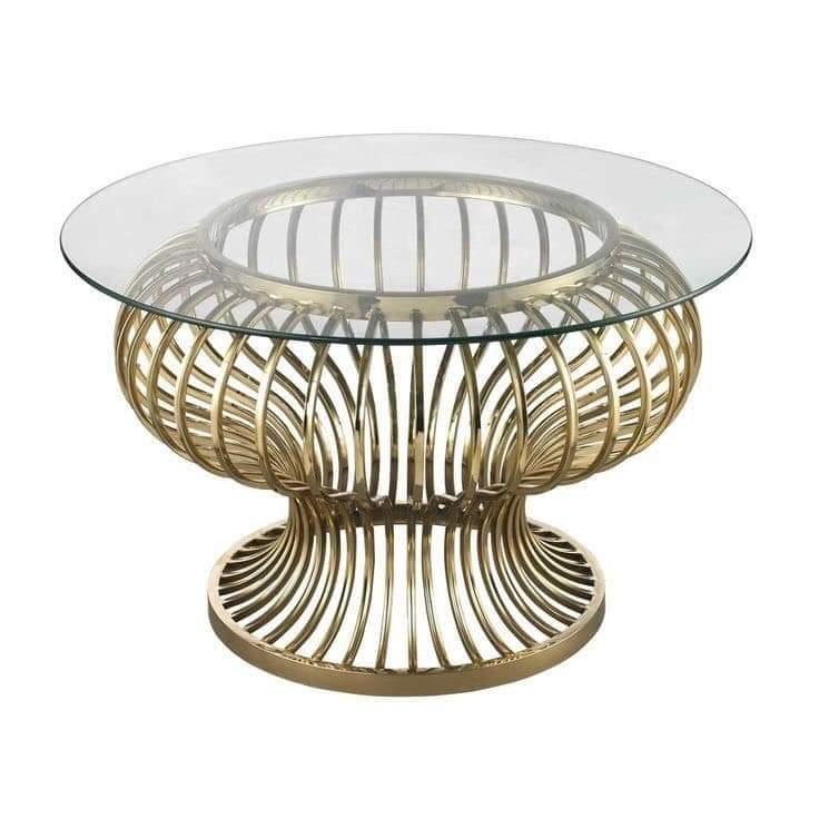 Undulating Gold RoDecoffee Table - Allure Box