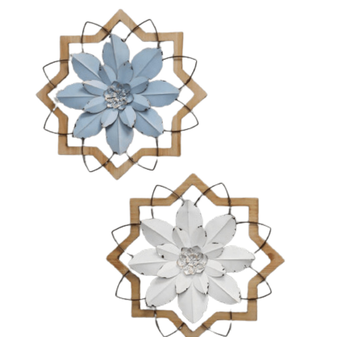 Blue Rustic Petal Wall Art - Allure Box