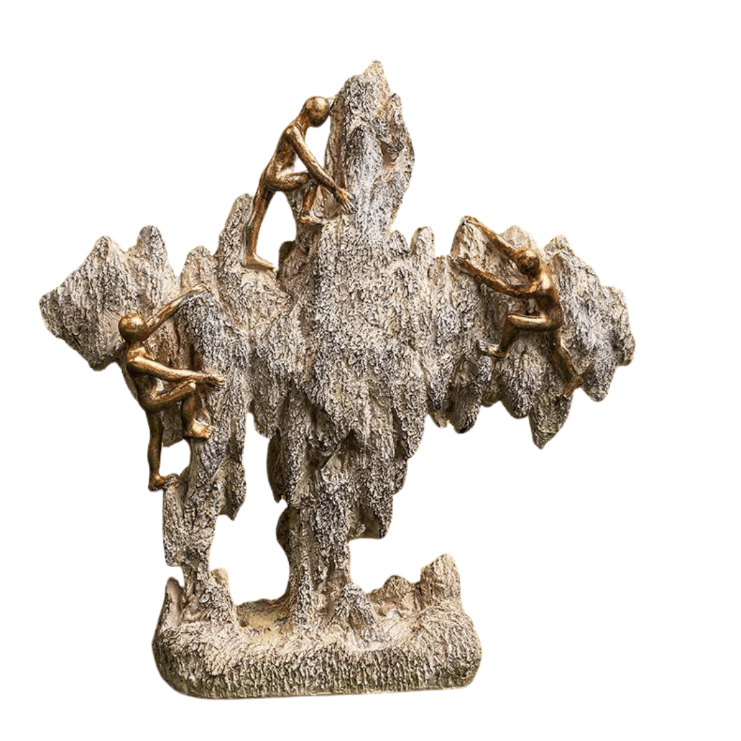3 Men Climbing on Rock Mountain Climbers - Allure Box