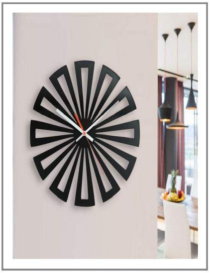 Flower Design Metal Wall Clock - Allure Box