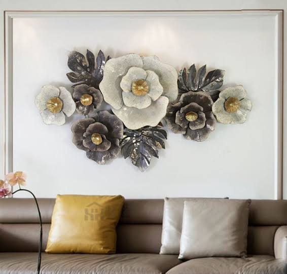 Metalic Flowers Wall Art - Allure Box