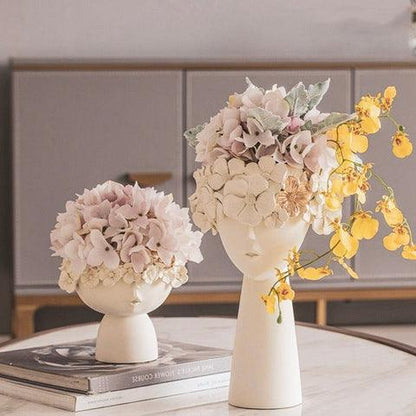 Tiara Vase Set (White) – Elegant & Modern Decorative Vases - Allure Box