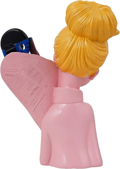 Girl Showpiece Pen Holder