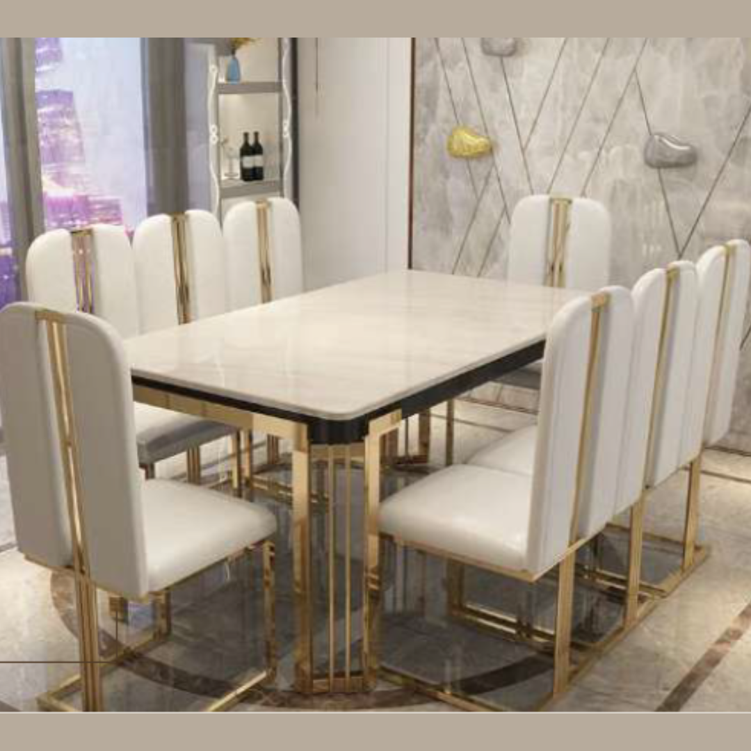 NorDec Italian Marble Dining Tables Sets (4 Seater)