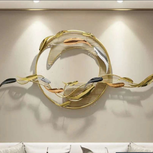 Fish Swim Circle Decor