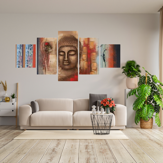 Lord Buddha Oil Canvas Painting