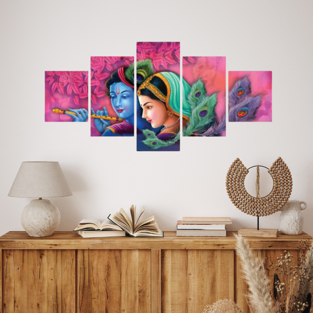 Radha Krishna Painting Scenery