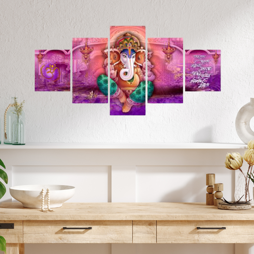 Set Of 5 Ganesha Painting