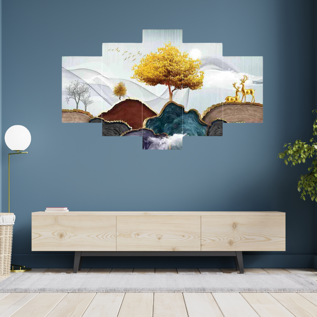 Nature Art Uv Textured Wall Painting