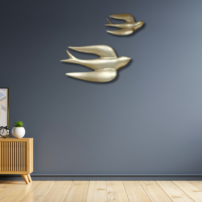 Wall Birds Set (Gold)