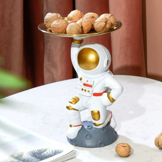 Astronaut With Brass Tray