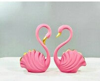 Home Swan Pair (Pink) HanDecrafted Table Decor