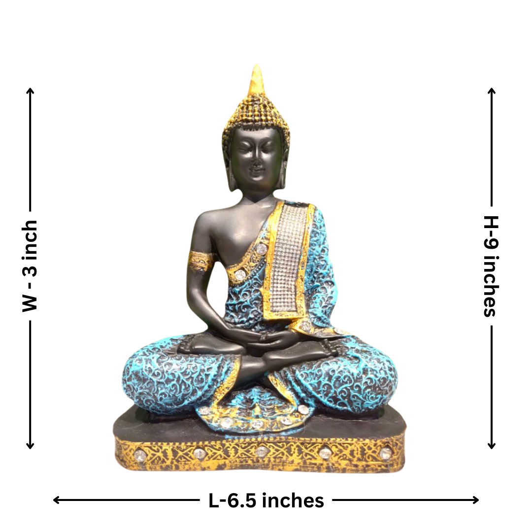 Blue Lord Gautam Buddha