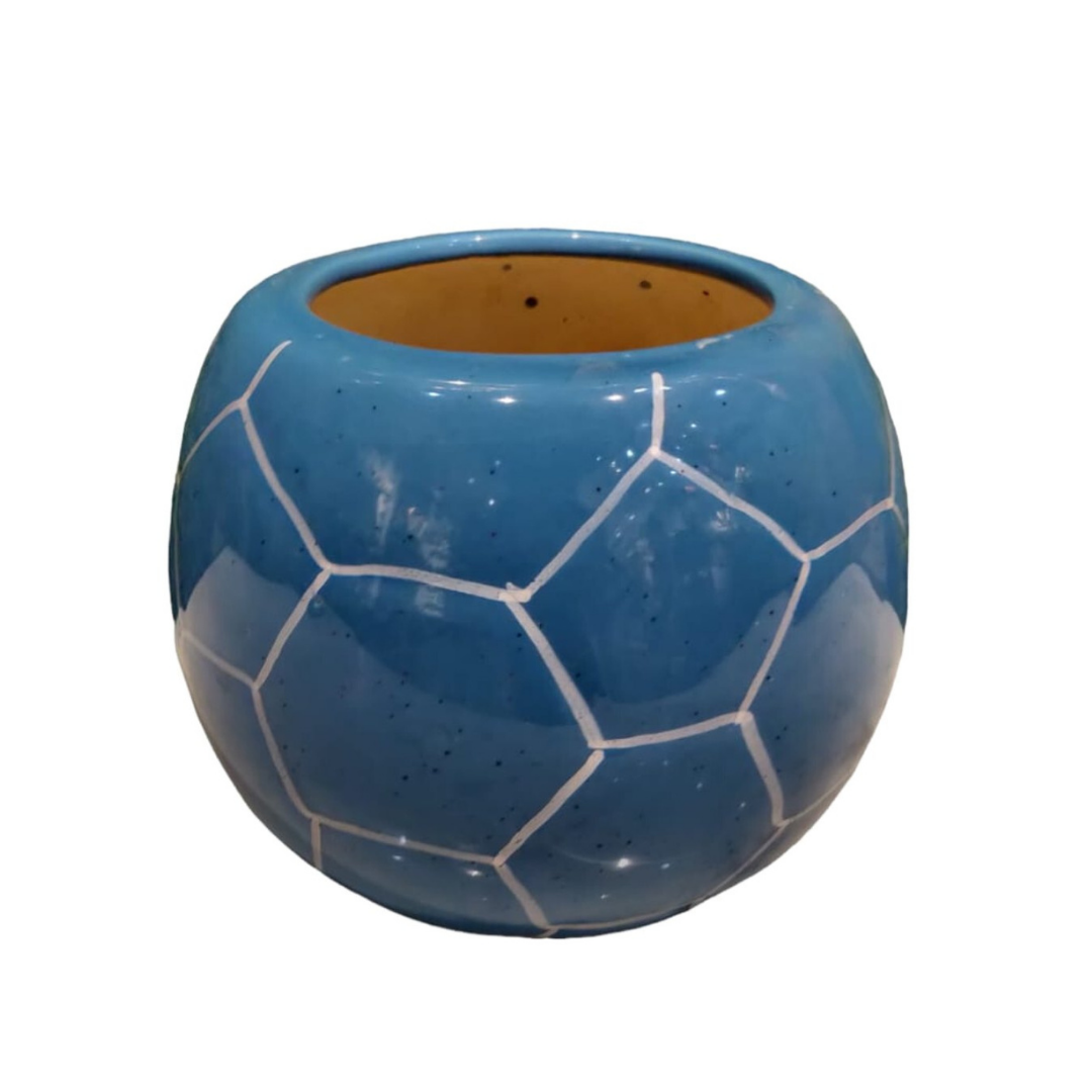 Football Blue Pot