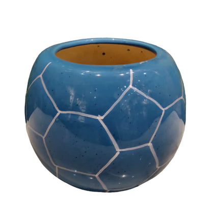 Football Blue Pot