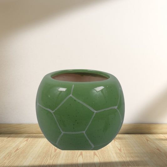 Green Football Pot