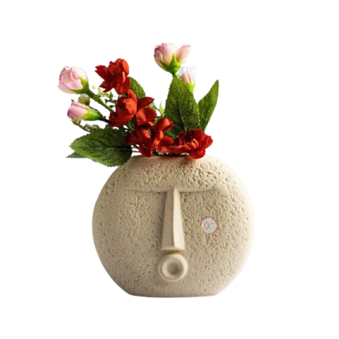 Decorative Face Ceramic Vase