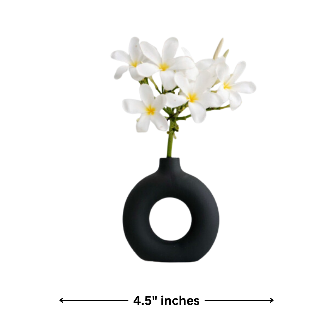 Black Ring Vase