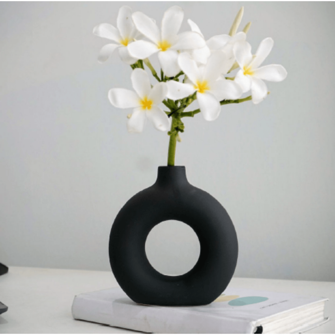 Black Ring Vase