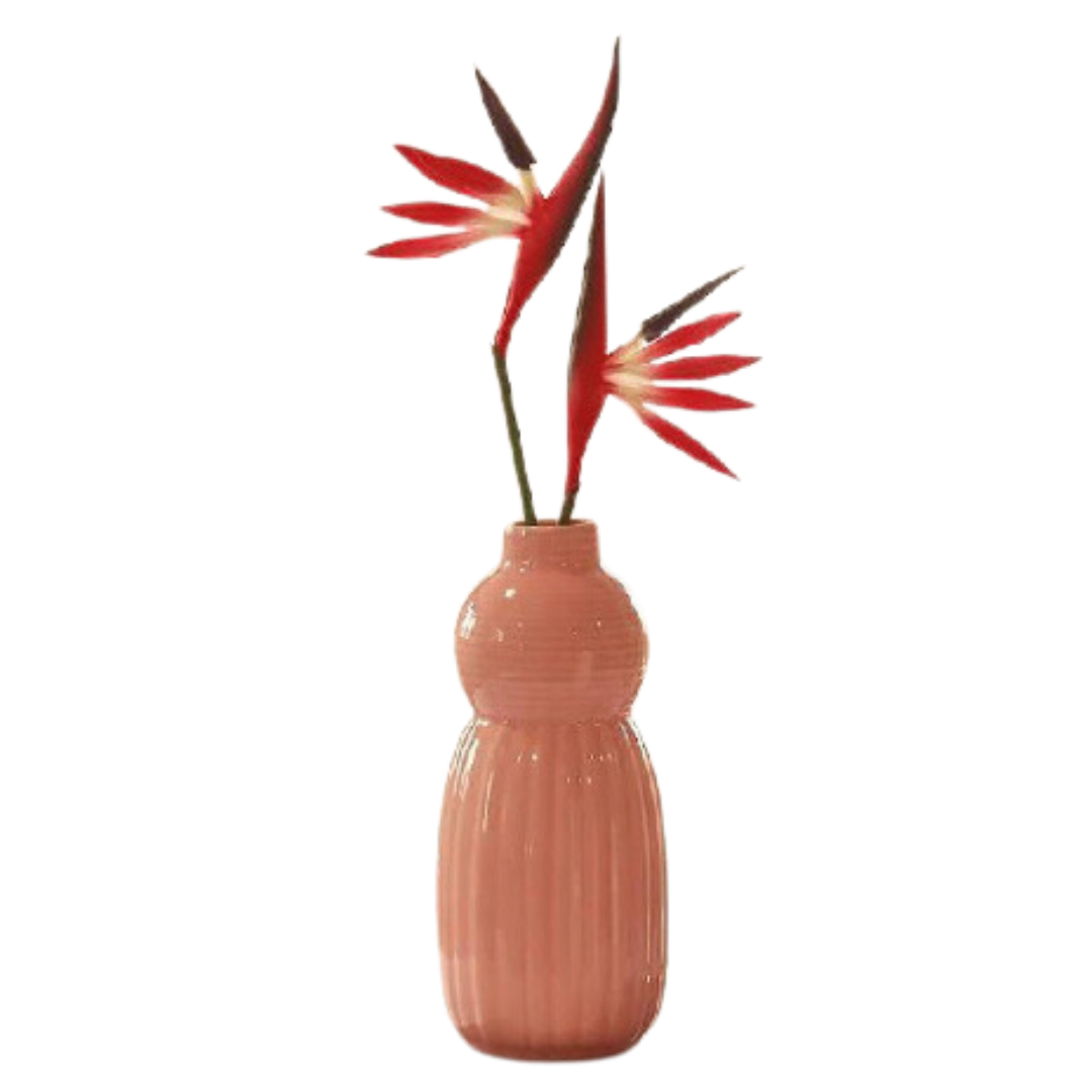 Casa Pumpkin Vase-peach