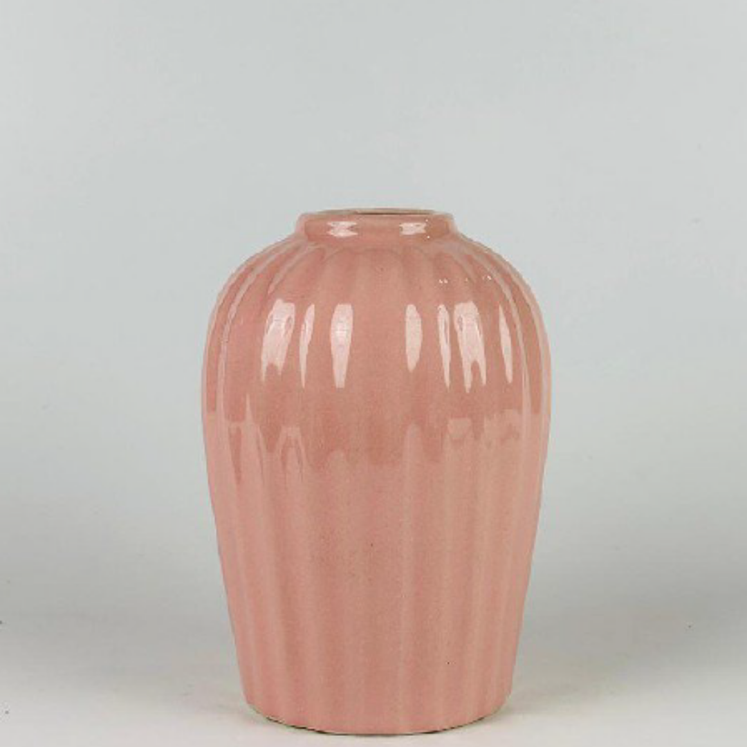 Ceramic Pink Flower Vase