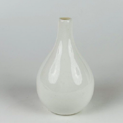 White Tear drop Ceramic Flower Vase