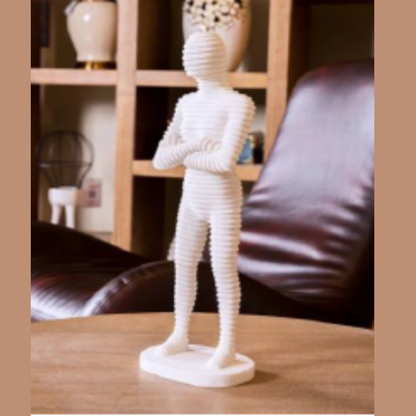 Standing Spiral Man (White)