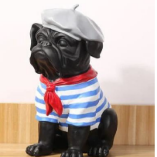 Beret Dog (Blue Black)