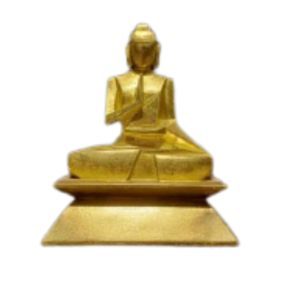 Geometric Buddha-I (Gold Foiling)