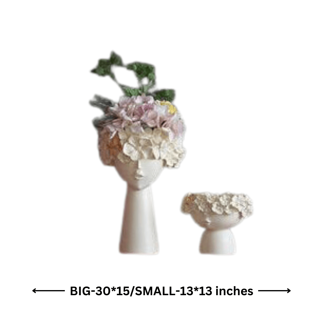 Tiara Vase Set (White) – Elegant & Modern Decorative Vases - Allure Box