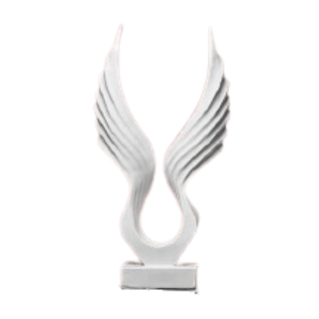 Fly Wings (White) – Elegant Angel Wings Decorative Sculpture - Allure Box
