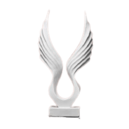 Fly Wings (White) – Elegant Angel Wings Decorative Sculpture - Allure Box