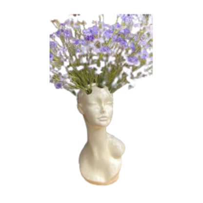 Floral Head Lady (White)