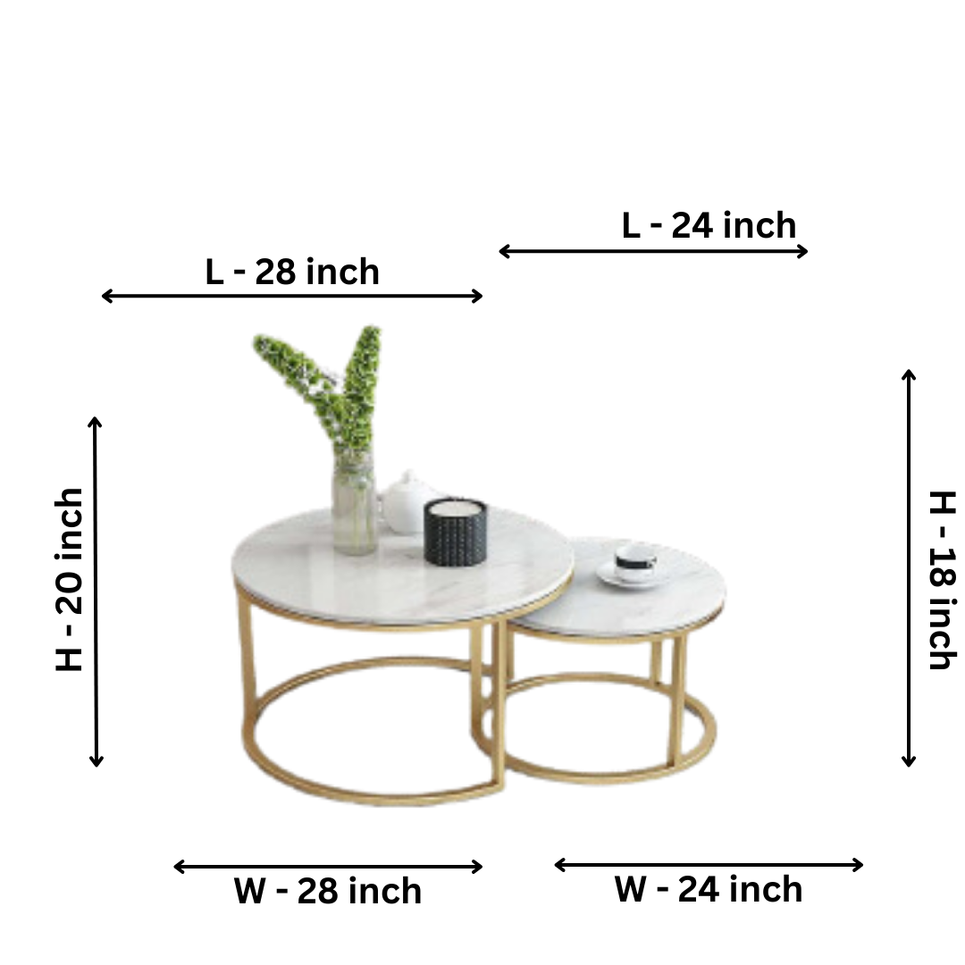 Nesting RounDecoffee Table Set