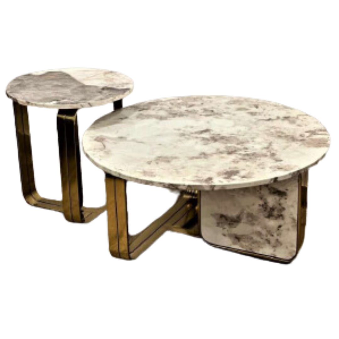 Round Marble Top Center Table