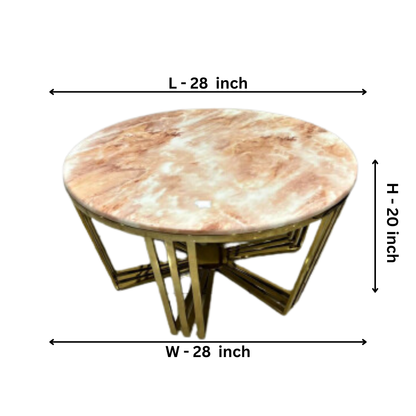 Stainless Steel RounDecentre Table