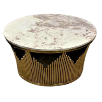 Golden Modern Stainless Steel Centre Table