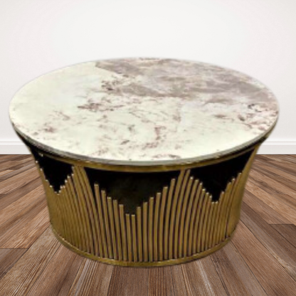 Golden Modern Stainless Steel Centre Table