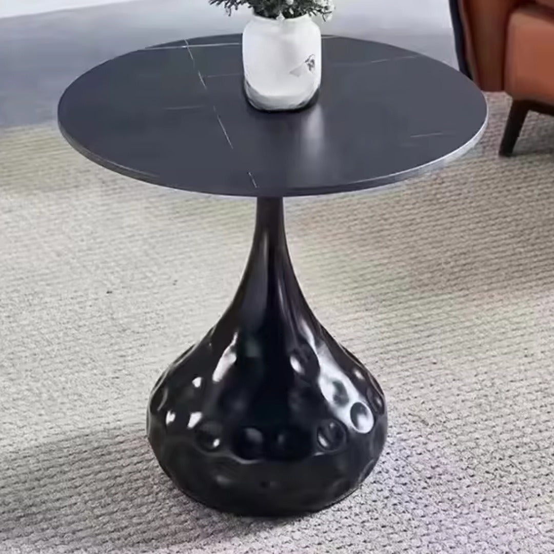 Black Marble Side Table