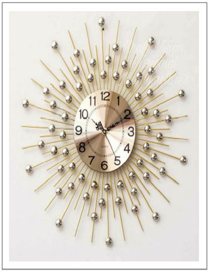 Sunburst Clock