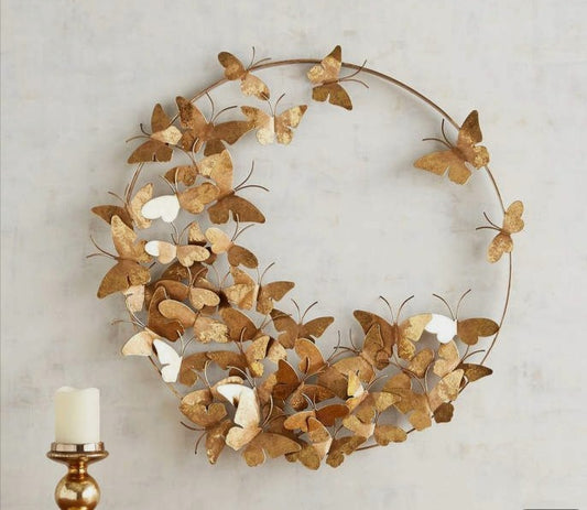 Gold Metal Butterfly Wall Decor