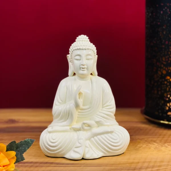 Meditation Buddha White